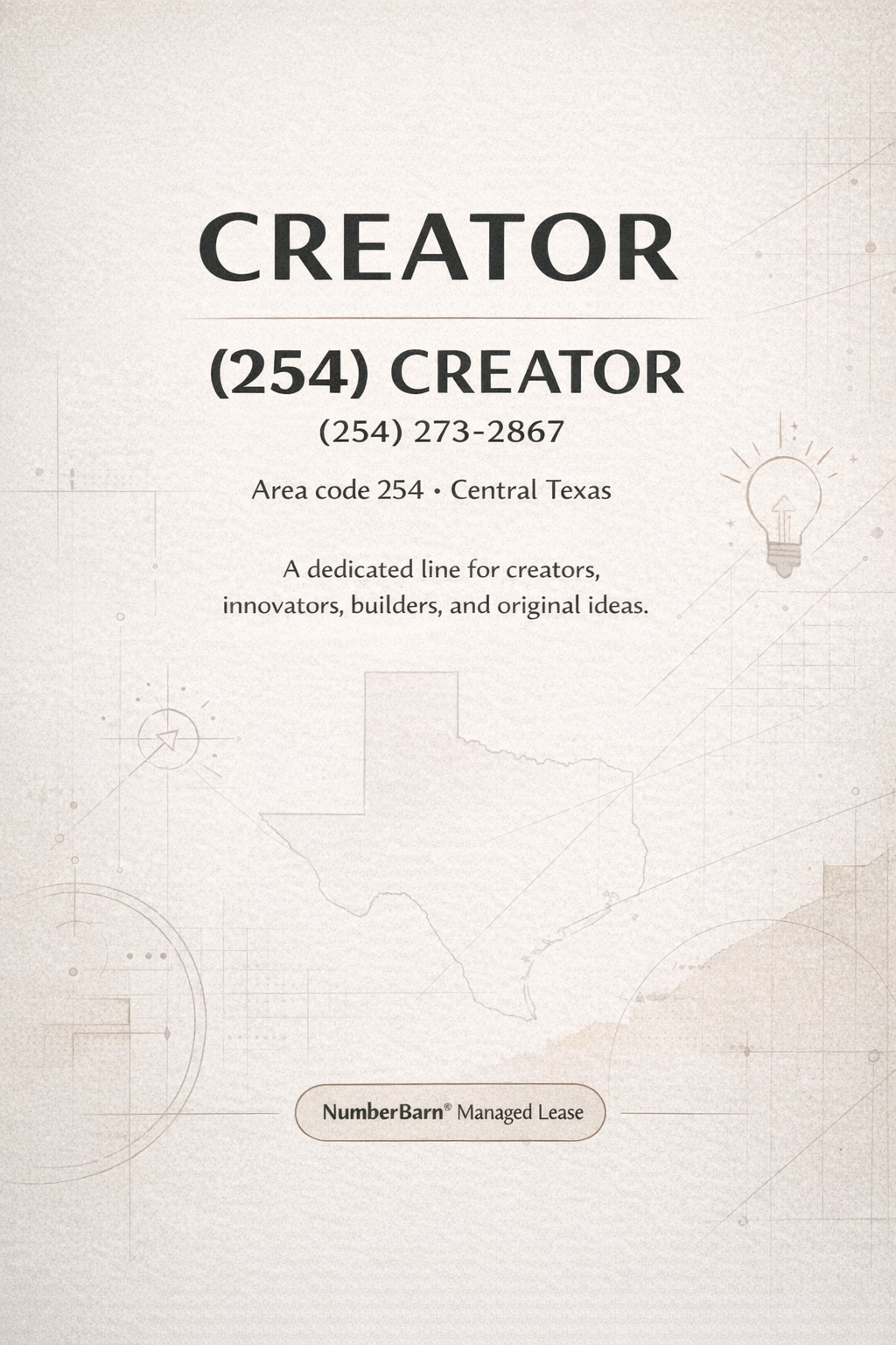 Vanity number flyer 1