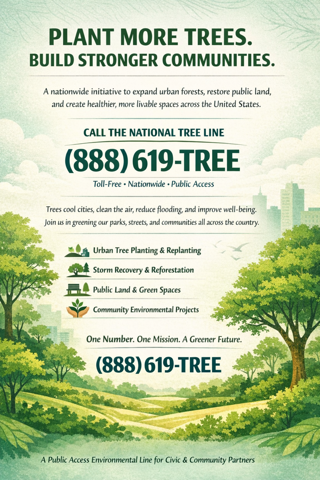(888) 619-TREE — National Environmental Public Line